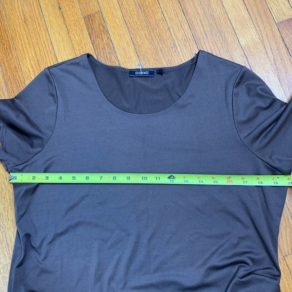 Elementz basic Jersey knit everyday T drab green size large - Picture 2 of 5